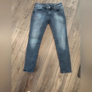 Mavis Alexa Women's Size 12 Blue Mid-Rise Skinny Jeans Y2k Skater